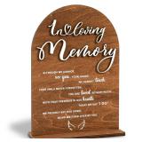 Stofinity In Loving Memory Wedding Sign   Wedding Memorial Sign, Wooden Memory Table Sign For Wedding Reception Decorations, In Loving Memory Plaque Wedding Signage, Rustic Wedding Memorial Decor