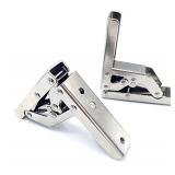 2 Pieces of Trapdoor Hinges, Hidden Doors, Piano Hinges, Folding Cabinet Doors, Wardrobe Doors, Clamshell Support Hinges