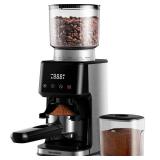 SHARDOR Conical Burr Espresso Coffee Grinder Electric with Precision Timer 2.0, Touchscreen Adjustable Burr Mill with 51 Precise Settings for Home Use, Anti static, Stainless Steel