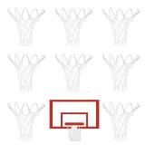 8 Pcs Mini Basketball Nets Replacement for 8 10.25 Basketball Rims Nylon Small Basketball Hoop Net Outdoor Indoor Basketball Net for Kids