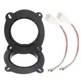 NuIth 6.5 Inch Front Door Speaker Bracket Adapter Speaker Wiring Harness for Select 2018 2023 Toyota Camry/Avalon/Highlander/Sienna for Installation Aftermarket Door Speaker Spacer Ring