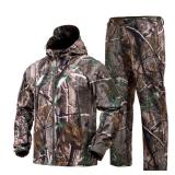 YEVHEV Quiet Hunting Clothes Suit Clothing Gear Camouflage Hoodie Jacket Pants