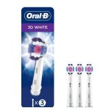 Oral B 3D White Electric Toothbrush Replacement Brush Heads Refill, 3 Count