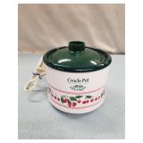 Little Dipper Rival Crock Pot Stoneware Mini Slow Cooker Cherries Dip Pot