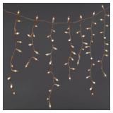 100ct High Density Christmas Icicle Lights Clear with White Wire - Wondershopâ¢: Indoor/Outdoor, Incandescent