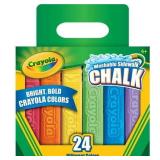 Crayola Washable Sidewalk Chalk in Assorted Colors 24 Count