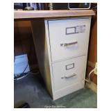 (2) 2 Drawer Filing Cabinets, CounterTop And Chair