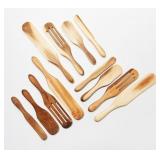 Retail - $38.25 Mad Hungry Set of (3) 4-Pc Acacia Wood Spurtle