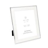 Isaac Jacobs 10x12 (Matted 8x10) Silver Metal Picture Frame, Classic Metal Photo Frame Made For Tabletop & Hanging Display, Photo Gallery and Wall Art (10x12 (Matted 8x10), Silver)