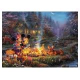 Disney - Thomas Kinkade - Mickey & Minnie Sweetheart Campfire - 1000 Piece Jigsaw Puzzle