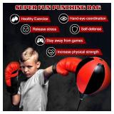 Height Adjustable Punching Bag Set for Kids Ages 3-8+ with Boxing Gloves, Ideal Birthday for Boys & Girls