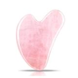 Contrybox Gua Sha Facial Tools, Rose Quartz Guasha Tool for Face & Eye Gua Sha Stone for Puffiness Reducing & Jawline Sculpting Face Stone Gua Sha Tools for Skin Care Woman GuaSha Stone Tool, Pink