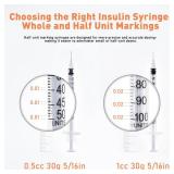 U-100 0.5cc/ml 30 Gauge 5/16" Syringe, Individually Packed 100 PACK