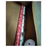 Hallmark Red Green Gold Christmas Wrapping Paper Set (90 sq. ft. ttl 10 Bows 4 Ribbon Colors 40 Gift Tag Stickers) Stripes Snowflakes Trees