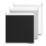 LINKCOO 100% Blackout Roller Window Shades, Room Darkening Window Blinds with Thermal Insulated Fabric, Corded Roll Pull Down Shades for Home and Office (Black)-Width 12", Max Drop Height 72"