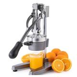 CO-Z Hand Press Juicer Machine, Manual Orange Juicer and Professional Citrus Juicer for Orange Juice Pom Lime Lemon Juice, Commercial Lemon Squeezer and Orange Crusher, Easy to Clean, Gray