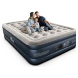 iDOO Queen Air Mattress with Built in Pump, 18 Raised Comfort Blow up Mattress, Upgraded Four Chamber Airbed, Inflatable Mattress for Guests and Home, colchon inflable, Air Bed, 650 lbs Max - Retail: 