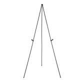 Amazon Basics Easel Display Stand, Instant Floor Poster, Lightweight, Collapsible and Portable with Tripod Base, Black Steel (supports 5 pounds)