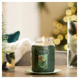 Yankee Candle Balsam & Cedar Scented, Classic 22oz Large Jar Single Wick Candle, Over 110 Hours of Burn Time, Ideal Holiday Gift