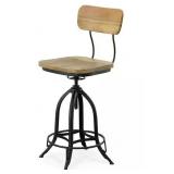 Carolina Chair 38.25 Natural/Black with Backrest Adjustable Stool Retail $159.74