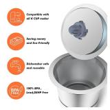 Noalto Reusable K Cups and Coffee Pods,Universal stainless steel k Cups for Keurig 2.0 and 1.0 Coffee Makers machine(2pack)