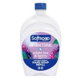 Softsoap Antibacterial Liquid Hand Soap Refill, White Tea & Berry Scented Hand Soap, 50 Ounce(Packaging May Vary)