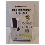 Franklin Sports 2 Player Poly Pro Pickleball Set with Balls - Black/White