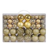 Christmas Balls Tree Ornaments, Shatterproof Christmas Decorations Set with Reusable Hand-held Gift Package for Holiday Xmas Tree Decor (100, Gold)