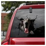 Dog Decal 3D Car Decal Great Dane Crack car Sticker Decoration for Car Windows?Bumper Stickers, Refrigerator Stickers, Toilet Stickers