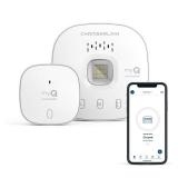 CHAMBERLAIN Smart Garage Control - Wireless Garage Hub and Sensor with Wifi & Bluetooth - Smartphone Controlled, myQ-G0401-ES, White