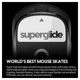 Superglide - Super Smooth Polished Surface Mouse Feet/Skates Made with Ultra Strong Flawless Glass Super Fast Smooth and Durable Sole for Logitech G Pro X Superlight1 [White]