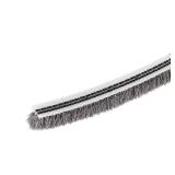 METALLIXITY Brush Seal Weather Stripping (1/4"x1/4"x10ft), Card Slot Door Brush Strip - for Sliding Sash Door Window Wardrobe Seal