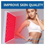 Red-Light-LED-Therapy-Panel - Infrared Red Light Therapy Lamp Device for Body,LED 660nm and Near Infrared 850nm Light Combo