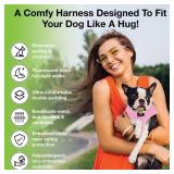 EcoBark Dog Harness - Eco-Friendly Max Comfort Harnesses - Luxurious Soft Mesh Halter - Over The Head Harness Vest- No Pull and No Choke for Puppy, Toy Breeds & Small Dogs (Small, Baby Pink)