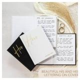 Elegant Linen Wedding Vow Books With Gold Foil Lettering   Perfectly Sized His and Hers Vow Books With Plenty Of Pages To Write Whatever is on Your Heart   A Beautiful Addition For The Wedding Day