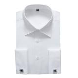 Alimens & Gentle French Cuff Regular Fit Dress Shirts (Cufflink Included)