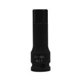 YXQ H17 (17mm) Hex Impact Bit Socket, 1/2 Inch Drive Allen Bit Socket, Hex Impact Socket, Cr Mo Steel, Master Impact Hex Driver