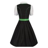 Scarlet Darkness Oktoberfest Outfits October Festival Costume for Women German Dirndl Green M