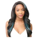 Virtually Undetectable HD Glueless 13X4 Lace Front Wig FLIP-UP VIP (1B Off Black)