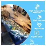 Epoxy Resin - 1 Gallon Resina Epoxica para Manualidades, Crystal Clear Self Leveling Resin Epoxy, Resina Epoxica para Pisos for Table Top, Casting Resin, Jewelry, Molds - 1:1 Ratio