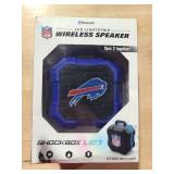 SOAR NFL Shockbox LED Wireless Bluetooth Speaker, Buffalo Bills