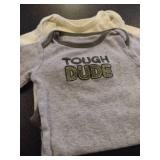 Two Newborn Long Sleeve Onesies