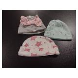 Lot of Three Baby Hats