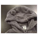 Grey Lion Fleece Jacket with Hood and Ears (18M)