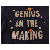 Garanimals Navy Blue "Genius in the Making" Baby Sweatshirt (18M)