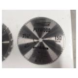 (2) 7 1/4 Inch Circular Saw Blades - 150 Teeth and 20 Teeth