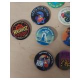 Wichita Riverfest buttons - Includes 1973 and 1975