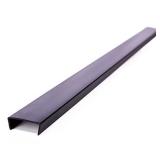 Cabinet Hero Slimline Door Protector - Slip-On Plastic Edge Guard - Protect Kitchen & Drawer Fronts - Prevent Wear, Chipping, Discoloration, Cabinet Bumpers - 3/4" Thick, 18" Length - Black, Pack 