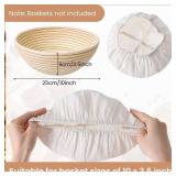 Lusofie 2 Pcs Bowl Covers For Bread Proofing Cloth Bowl Covers Tea Towels For Baking Sourdough Reusable Bowl Covers For Bread Proofing Sourdough Cover Food Covers For Bread Broofing 10 Inches