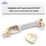 Front Left Drive Side Exterior Door Handle (White) Compatible with Toyota Camry 2012 2013 2014 2015 2016 2017